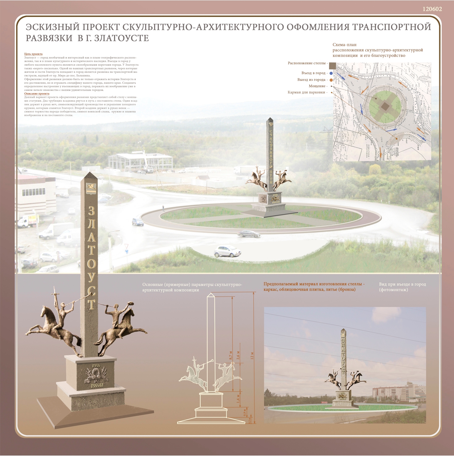 В Златоусте стартовало голосование за проект архитектурного оформления новой транспортной развязки.